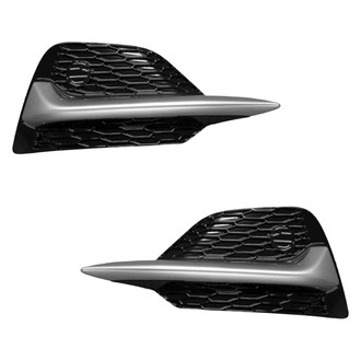 Alzare® - Front Lower Driver and Passenger Side Fog Light Bezel Set (Standard Line)