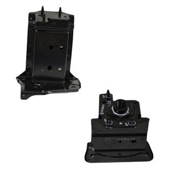 Alzare® - Front Driver and Passenger Side Bumper Reinforcement Bracket Set (Standard Line)