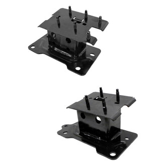 Alzare® - Front Driver and Passenger Side Bumper Mounting Bracket Set (Standard Line)