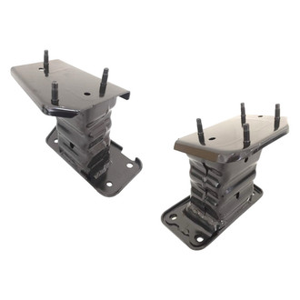 Alzare® - Front Driver and Passenger Side Bumper Bracket Set (Standard Line)