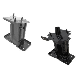 Alzare® - Front Driver and Passenger Side Bumper Bracket Set (Standard Line)