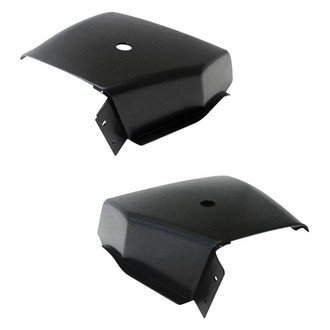Alzare® - Rear Driver and Passenger Side Bumper End Cover Set (Standard Line)