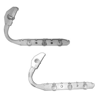 Alzare® - Rear Outer Driver and Passenger Side Bumper Cover Bracket Set (Standard Line)
