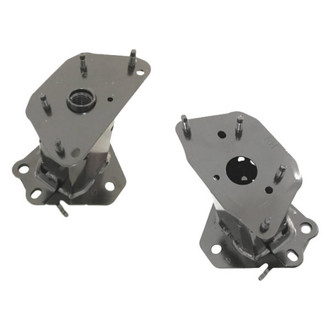 Alzare® - Rear Driver and Passenger Side Bumper Bracket Set (Standard Line)