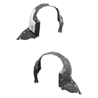 Alzare® - Front Driver and Passenger Side Fender Liner Set (CAPA Certified)