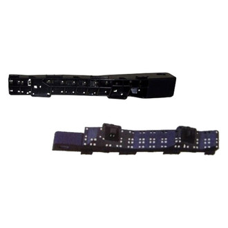 Alzare® - Front Outer Driver and Passenger Side Bumper Cover Bracket Set (Standard Line)