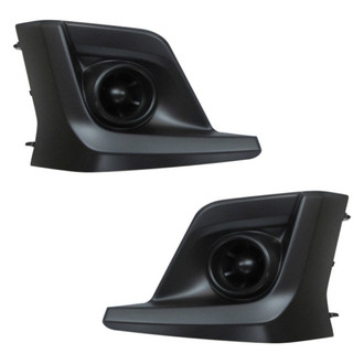 Alzare® - Front Driver and Passenger Side Fog Light Cover Set (Standard Line)