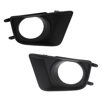 Alzare® - Front Driver and Passenger Side Fog Light Bezel Set (Standard Line)