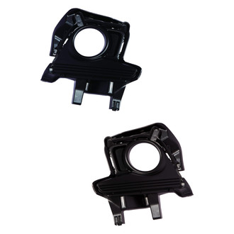 Alzare® - Front Driver and Passenger Side Fog Light Bezel Set (Standard Line)