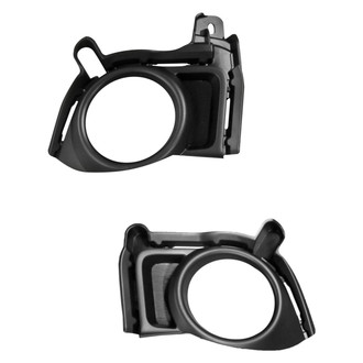 Alzare® - Front Driver and Passenger Side Fog Light Bezel Set (Standard Line)