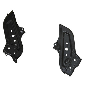 Alzare® - Front Driver and Passenger Side Bumper Cover Bracket Set (CAPA Certified)