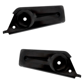 Alzare® - Front Lower Outer Driver and Passenger Side Bumper Support Bracket Set (Standard Line)