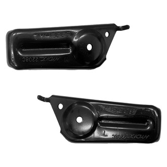 Alzare® - Front Lower Outer Driver and Passenger Side Bumper Support Bracket Set (CAPA Certified)
