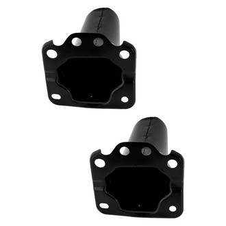 Alzare® - Front Lower Driver and Passenger Side Bumper Reinforcement Bracket Set (Standard Line)