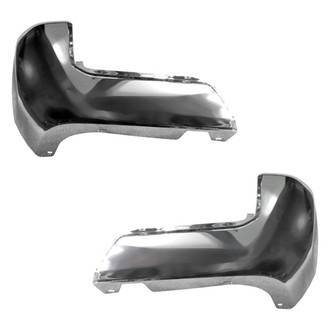 Alzare® - Rear Outer Driver and Passenger Side Bumper End Set (CAPA Certified)