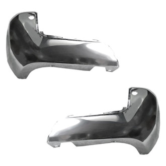 Alzare® - Rear Outer Driver and Passenger Side Bumper End Set (CAPA Certified)