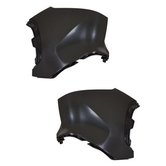 Alzare® - Rear Driver and Passenger Side Bumper Cover Set (Standard Line)
