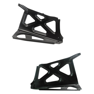 Alzare® - Rear Driver and Passenger Side Bumper Cover Reinforcement Set (CAPA Certified)