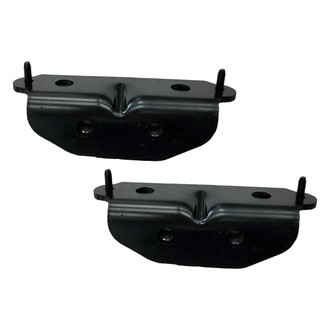 Alzare® - Rear Driver and Passenger Side Bumper Support Bracket Set (Standard Line)