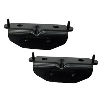 Alzare® - Rear Driver and Passenger Side Bumper Support Bracket Set (CAPA Certified)