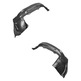 Alzare® - Front Driver and Passenger Side Fender Liner Rear Section Set (CAPA Certified)