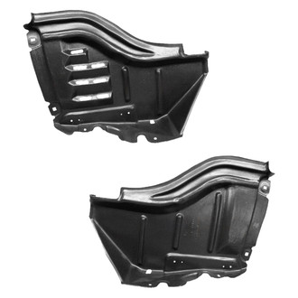 Alzare® - Front Driver and Passenger Side Fender Liner Front Section Set (CAPA Certified)