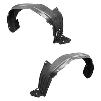 Alzare® - Front Driver and Passenger Side Fender Liner Set (CAPA Certified)