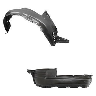 Alzare® - Front Driver and Passenger Side Fender Liner Set (CAPA Certified)