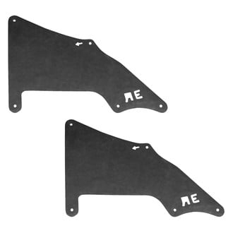 Alzare® - Front Rearward Driver and Passenger Side Fender Splash Shield Set (Standard Line)