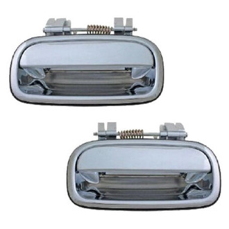 Alzare® - Rear Driver and Passenger Side Exterior Door Handle Set (Standard Line)