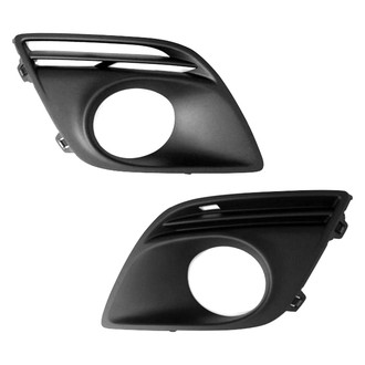 Alzare® - Front Driver and Passenger Side Fog Light Bezel Set (Standard Line)