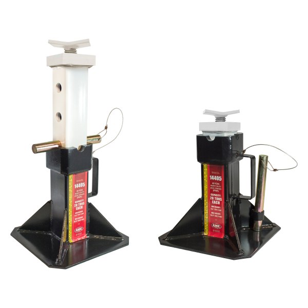 AME International® - 2-piece 22 t Heavy-Duty Jack Stand Set with Adjustable Top