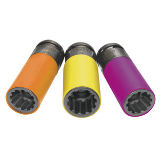 AME International® - Spline Plus™ 3-piece SUV/LT Impact Socket Set