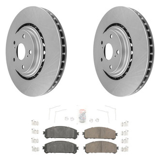 AmeriBRAKES® - AmeriPRO™ Plain Front Brake Kit with Ceramic Pads