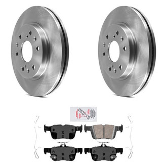 AmeriBRAKES® - AmeriPRO™ Plain Rear Brake Kit with Ceramic Pads