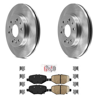 AmeriBRAKES® - AmeriPRO™ Plain Rear Brake Kit with Ceramic Pads