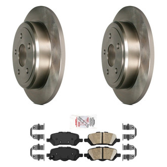 AmeriBRAKES® - AmeriPRO™ Plain Rear Brake Kit with Ceramic Pads