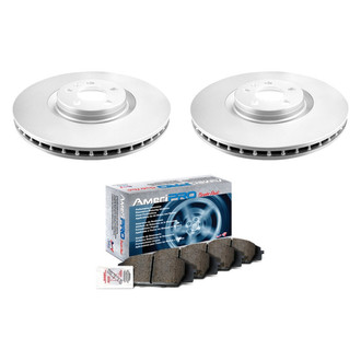 AmeriBRAKES® - AmeriPRO™ Plain Front Brake Kit with Ceramic Pads