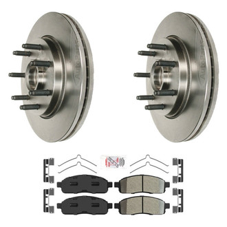 AmeriBRAKES® - AmeriPRO™ Plain Brake Kit with Semi-Metallic Pads