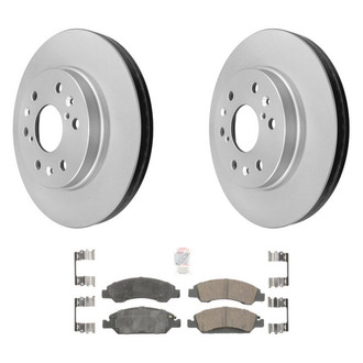 AmeriBRAKES® - AmeriPRO™ Plain Front Brake Kit with Ceramic Pads