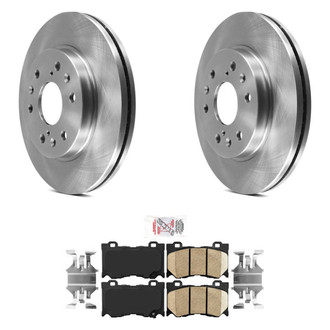 AmeriBRAKES® - AmeriPRO™ Plain Front Brake Kit with Ceramic Pads