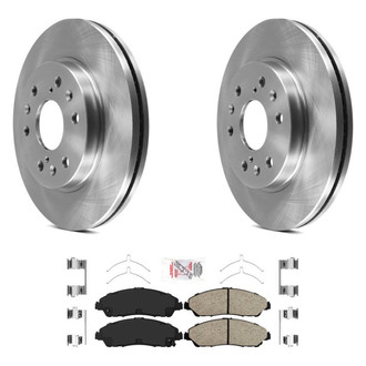 AmeriBRAKES® - AmeriPRO™ Plain Front Brake Kit with Ceramic Pads