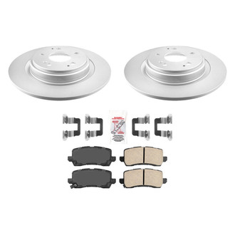 AmeriBRAKES® - AmeriPRO™ Plain Rear Brake Kit with Ceramic Pads