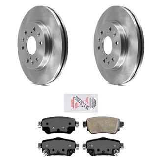 AmeriBRAKES® - AmeriPRO™ Plain Rear Brake Kit with Ceramic Pads
