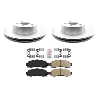 AmeriBRAKES® - AmeriPRO™ Plain Front Brake Kit with Semi-Metallic Pads