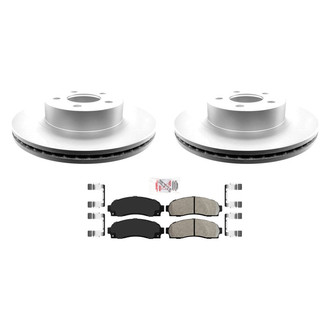 AmeriBRAKES® - AmeriPRO™ Plain Front Brake Kit with Semi-Metallic Pads