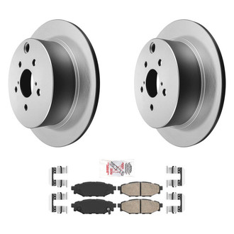 AmeriBRAKES® - AmeriPRO™ Plain Rear Brake Kit with Ceramic Pads