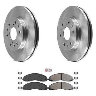 AmeriBRAKES® - AmeriPRO™ Plain Front Brake Kit with Semi-Metallic Pads