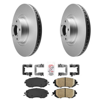 AmeriBRAKES® - AmeriPRO™ Plain Front Brake Kit with Ceramic Pads