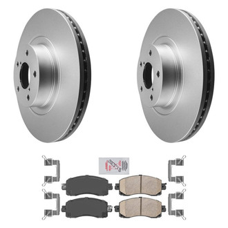 AmeriBRAKES® - AmeriPRO™ Plain Front Brake Kit with Ceramic Pads